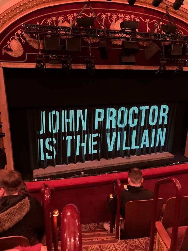 Booth Theatre, section: Mezzanine L, row: D, seat: 1