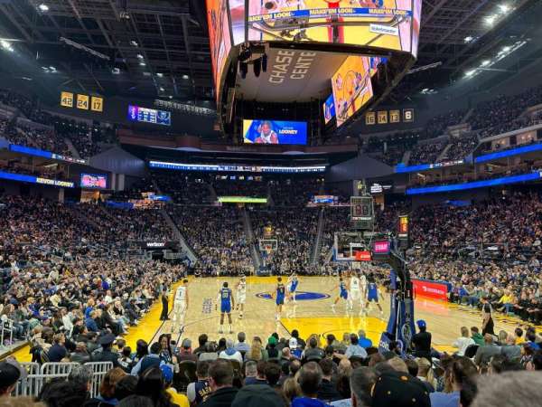 Chase Center, section: 110, row: 8, seat: 11