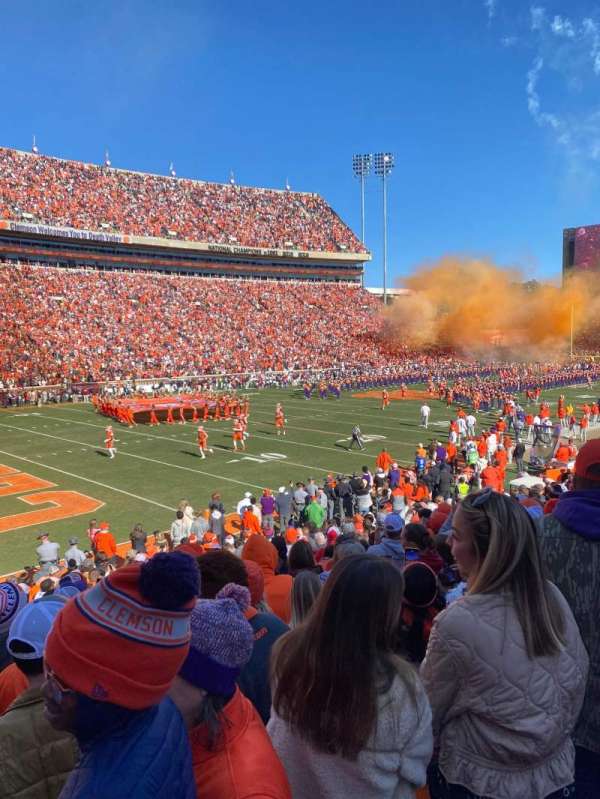 Memorial Stadium, Clemson, section: J, row: S, seat: 25