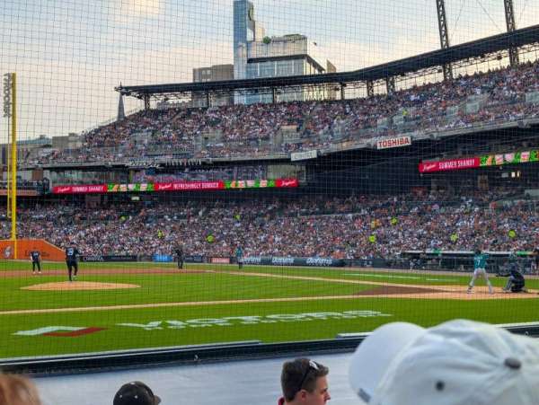 Comerica Park, section: 134, row: 11, seat: 3