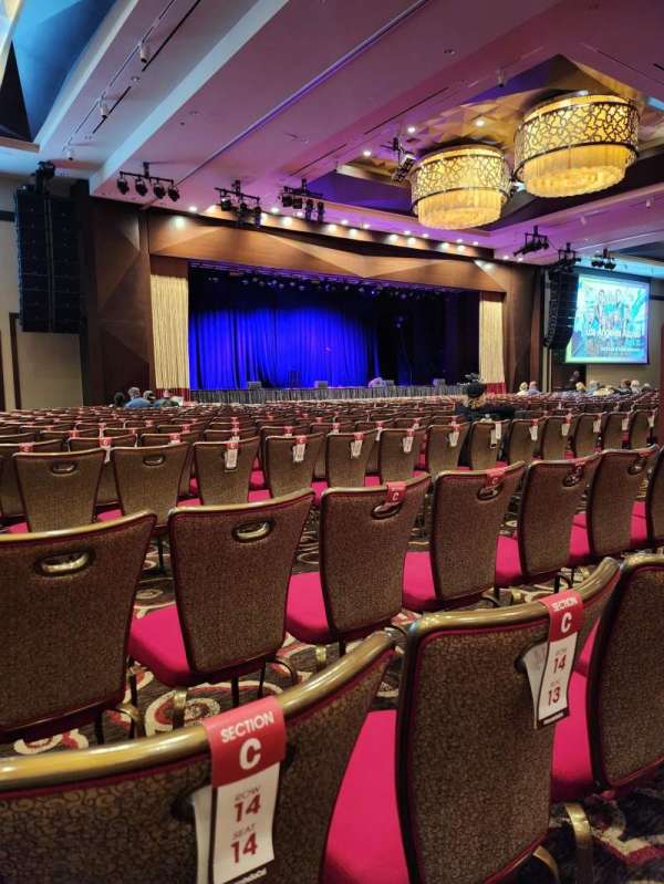 The Events Center at Harrahs Southern California, section: C, row: 15, seat: 15