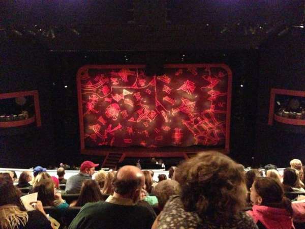 Minskoff Theatre, section: Mezzanine, row: G, seat: 128