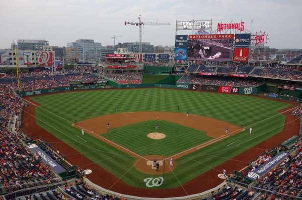 Nationals Park, section: 314, row: A, seat: 18