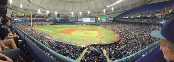 Tropicana Field, section: 207, row: A, seat: 10