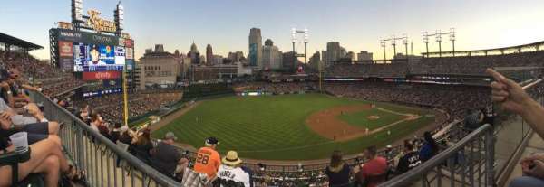 Comerica Park, section: 338, row: 1, seat: 7