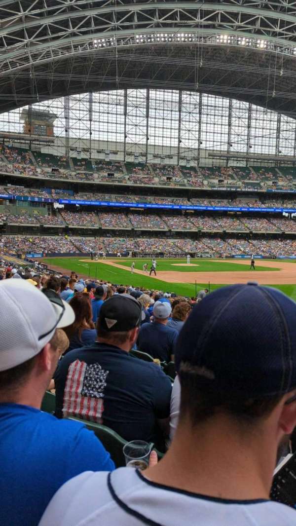 American Family Field, section: 108, row: 22, seat: 8