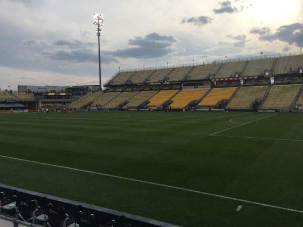 Historic Crew Stadium, section: 102, row: 1, seat: 7