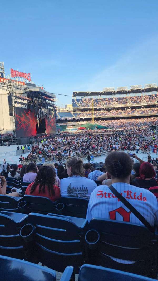Nationals Park, section: 108, row: JJ, seat: 2