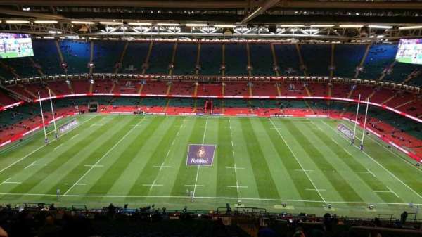 Principality Stadium, section: U30, row: 32, seat: 26