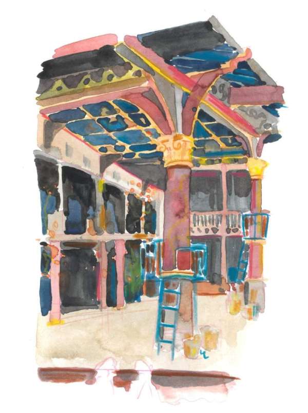 Globe Theatre at Shakespeare's Globe, section: Lower Gallery Bay N, row: C, seat: 66