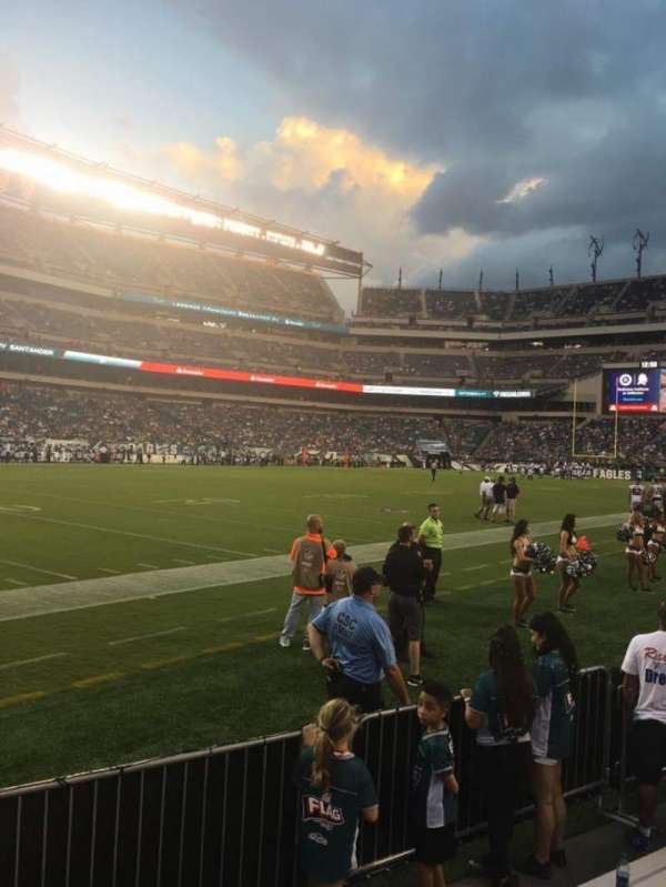 Lincoln Financial Field, section: 135, row: 1, seat: 22