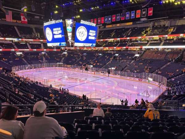 Bridgestone Arena, section: 108, row: Q, seat: 15