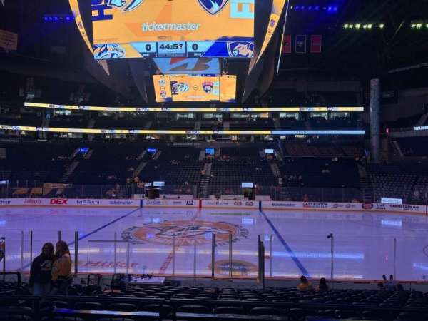 Bridgestone Arena, section: 106, row: D, seat: 16