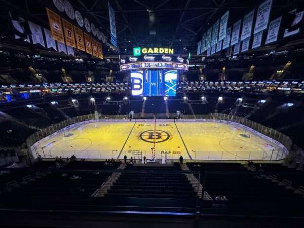 TD Garden, section: 316, row: 1, seat: 8