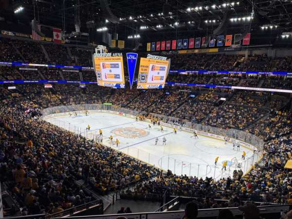 Bridgestone Arena, section: 313, row: D, seat: 6