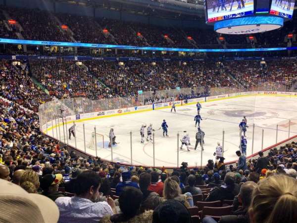Rogers Arena, section: 110, row: 20, seat: 12