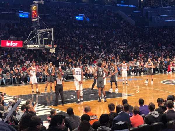 Barclays Center, section: 12, row: 6, seat: 4