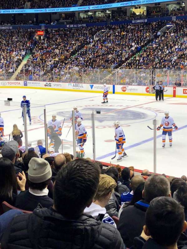Rogers Arena, section: 115, row: 12, seat: 109