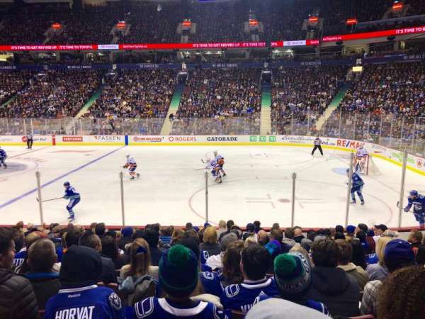 Rogers Arena, section: 115, row: 12, seat: 109