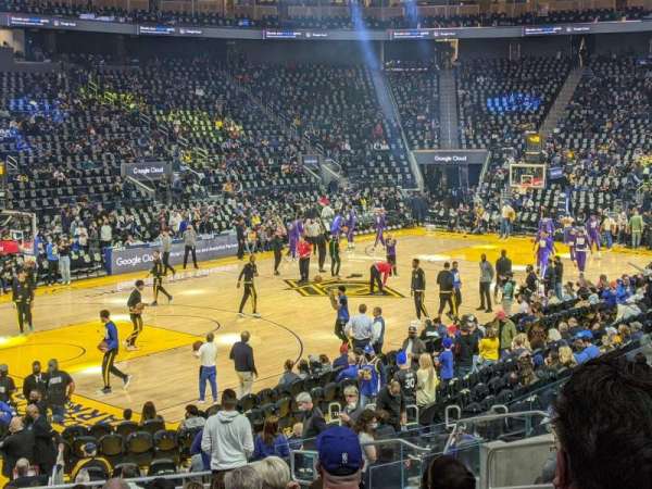 Chase Center, section: 118, row: 9, seat: 7