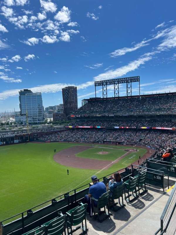 Oracle Park, section: VR331, row: 1, seat: 14