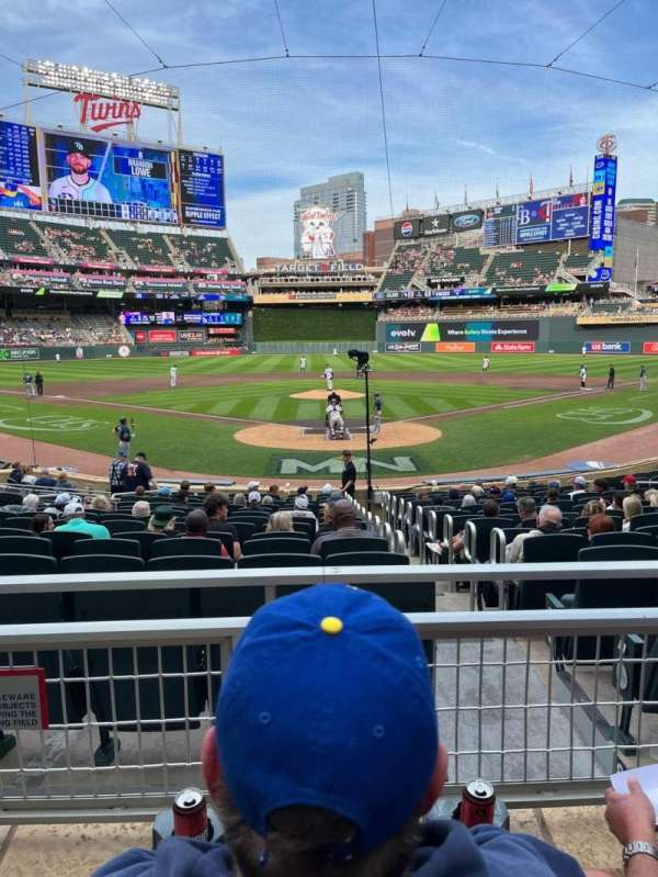 Target Field, section: 114, row: 2, seat: 5