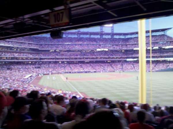 Citizens Bank Park, section: 107, row: 19, seat: 13