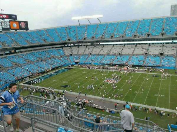 Bank of America Stadium, section: 540, row: 14, seat: 18