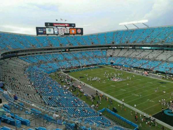 Bank of America Stadium, section: 533, row: 6, seat: 11