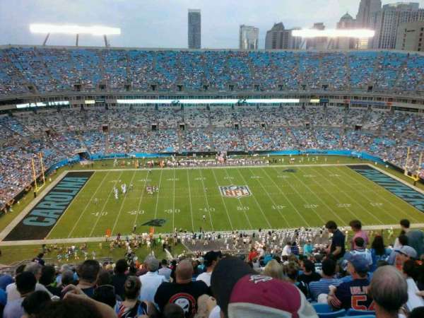 Bank of America Stadium, section: 543, row: 20, seat: 13