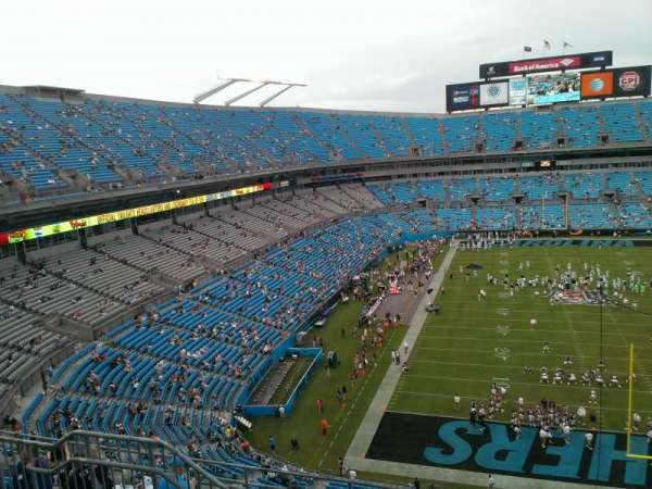 Bank of America Stadium, section: 529, row: 4, seat: 14