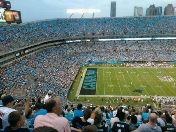 Bank of America Stadium, section: 545, row: 20, seat: 13