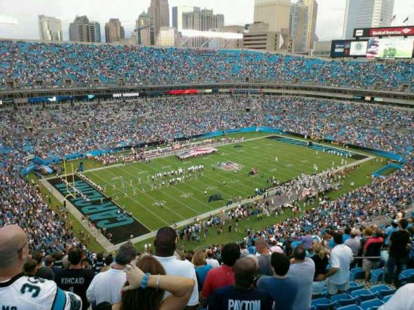 Bank of America Stadium, section: 548, row: 21, seat: 12