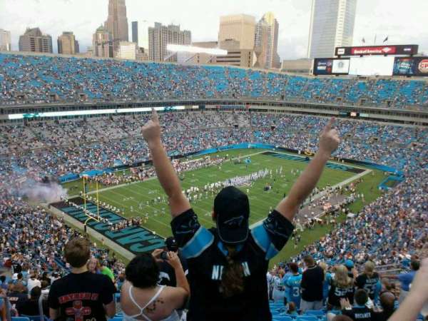 Bank of America Stadium, section: 550, row: 19, seat: 20