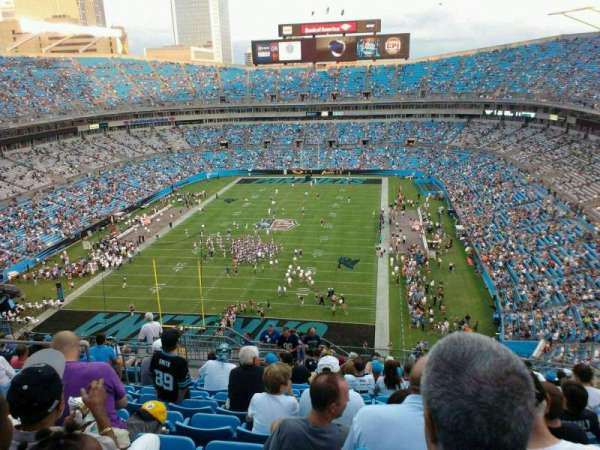 Bank of America Stadium, section: 554, row: 15, seat: 18
