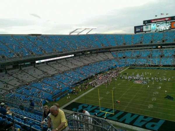 Bank of America Stadium, section: 526, row: 8, seat: 16