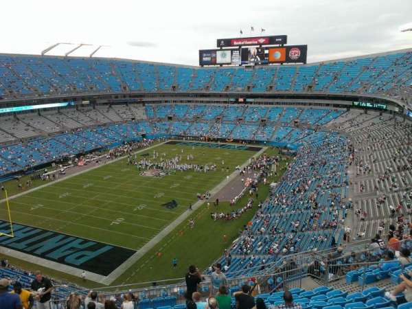 Bank of America Stadium, section: 523, row: 12, seat: 17