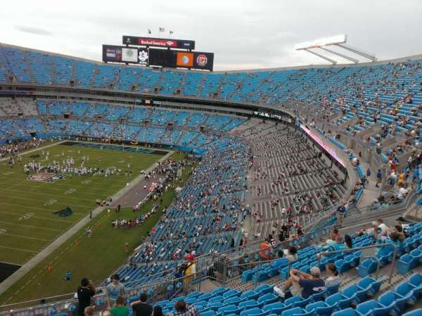 Bank of America Stadium, section: 523, row: 12, seat: 17