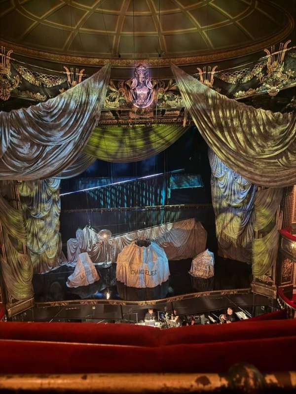 His Majesty's Theatre, London, section: Grand Circle, row: A, seat: 21