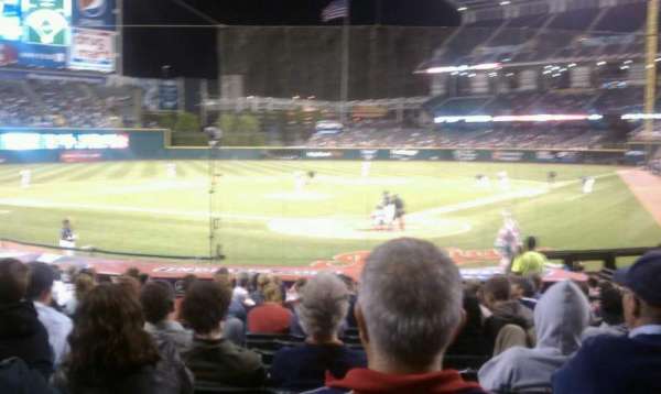 Progressive Field, section: 155, row: V, seat: 5