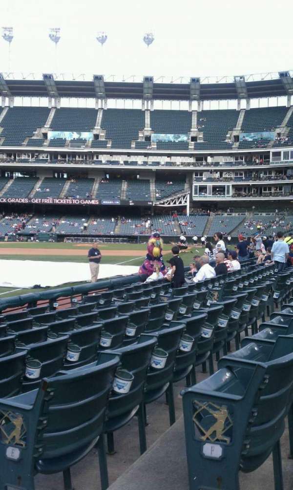 Progressive Field, section: 175, row: G, seat: 2