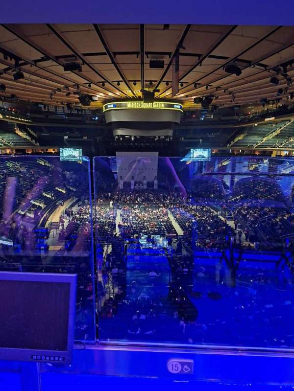 Madison Square Garden, section: 204, row: 1, seat: 15