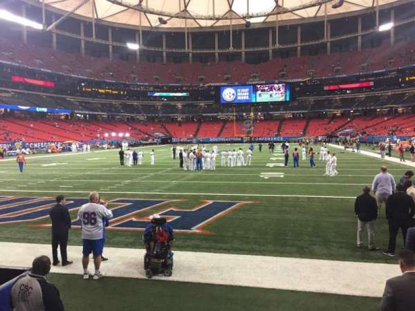 Georgia Dome, section: 124, row: 1, seat: 5