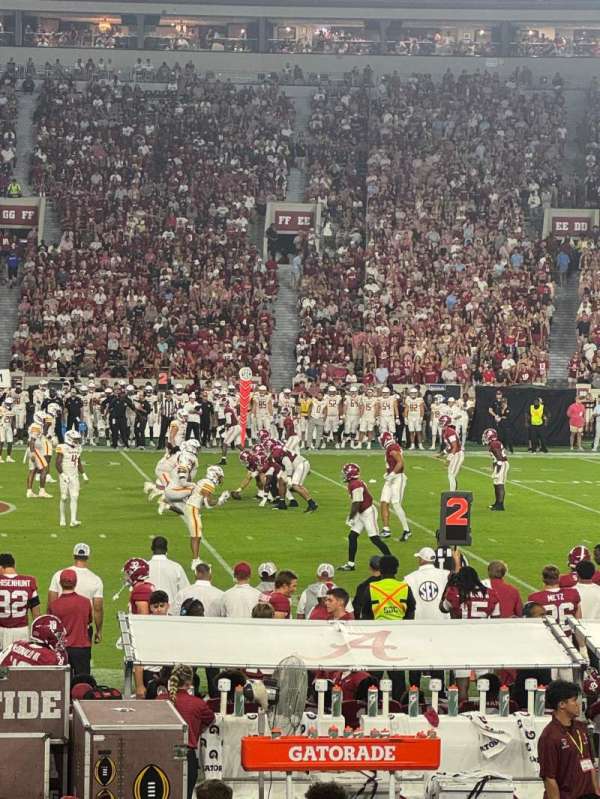 Bryant-Denny Stadium, section: F, row: 24, seat: 15