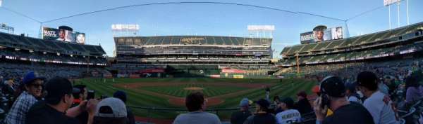 Oakland Coliseum, section: 117, row: 16, seat: 8