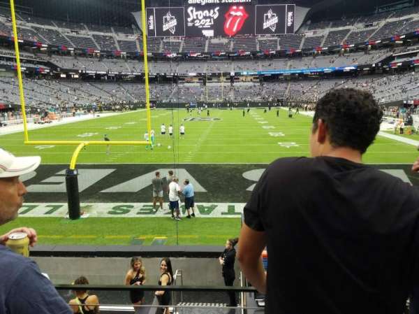 Allegiant Stadium, section: 101, row: 10, seat: 1