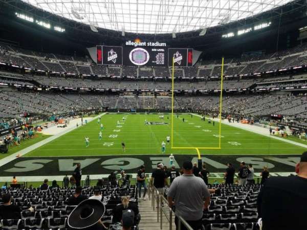 Allegiant Stadium, section: 102, row: 25, seat: 1
