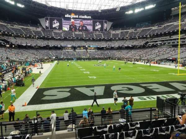 Allegiant Stadium, section: 103, row: 15, seat: 1