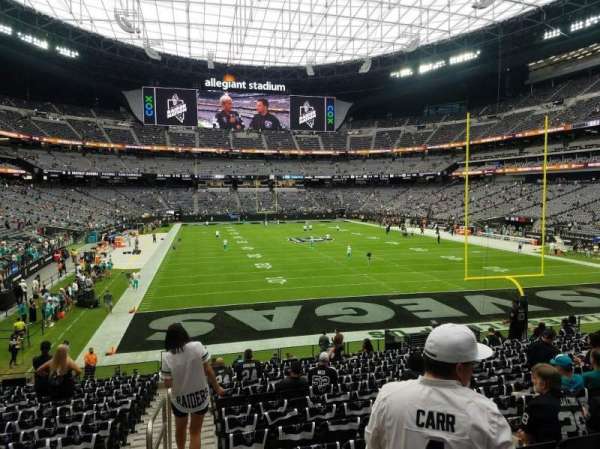 Allegiant Stadium, section: 102, row: 25, seat: 26
