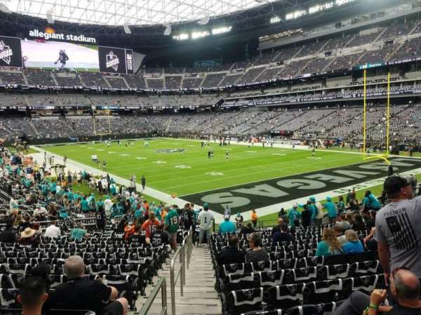 Allegiant Stadium, section: 105, row: 25, seat: 1